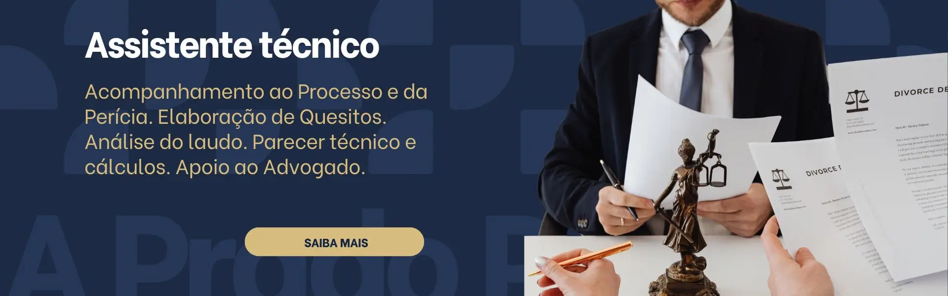 Assistente técnico judicial e extrajudicial — perícias, laudos e apoio em processos